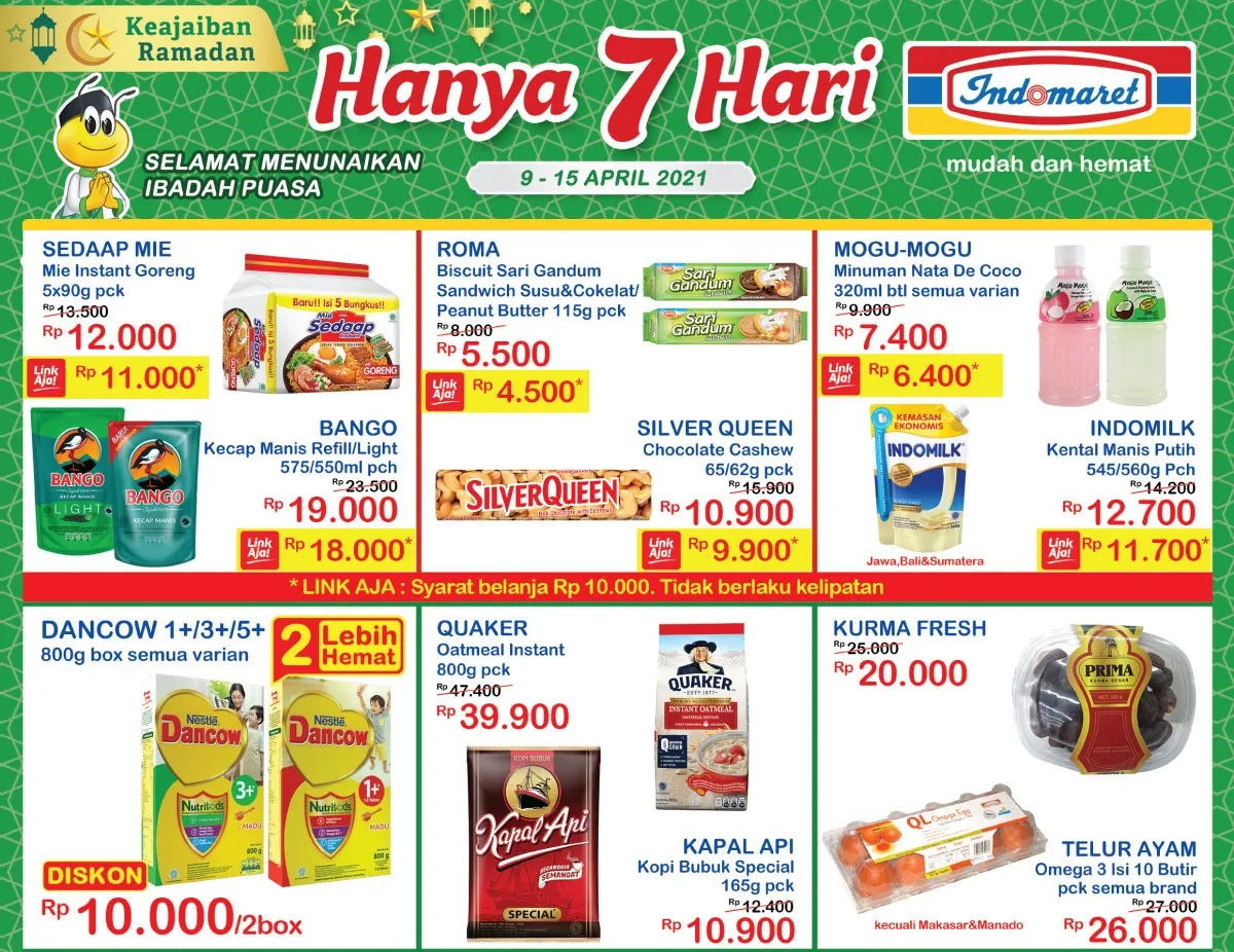Promo JSM Indomaret Hanya 7 Hari, diskonan sepanjang pekan 9-15 April 2021!