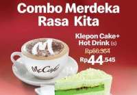 Promo McD McCafe Combo Merdeka Agustus 2025, Klepon Cake + Hot Drink Rp 44.000-an