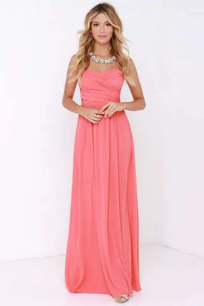 Peachy pink dress