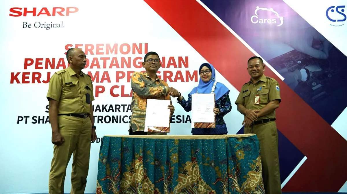  Sharp Indonesia Dukung Program Revitalisasi SMK Pemprov DKI Jakarta 
