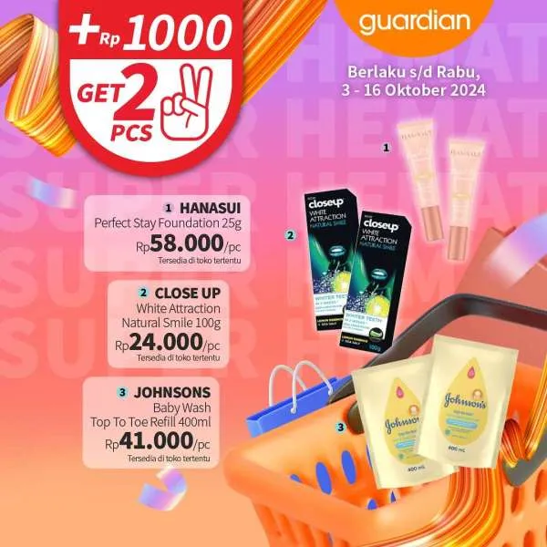 Promo Guardian Super Hemat Periode 3-16 Oktober 2024