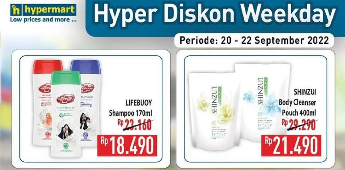 Promo Hypermart untuk Hyper Diskon Weekday Terbaru di 20 September 2022