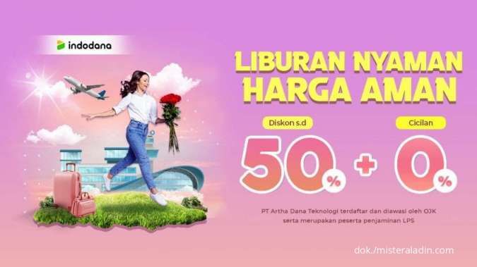 Promo Indodana sampai 2 Mei 2022, Diskon Produk Mister Aladin 50% + Cicilan 0%