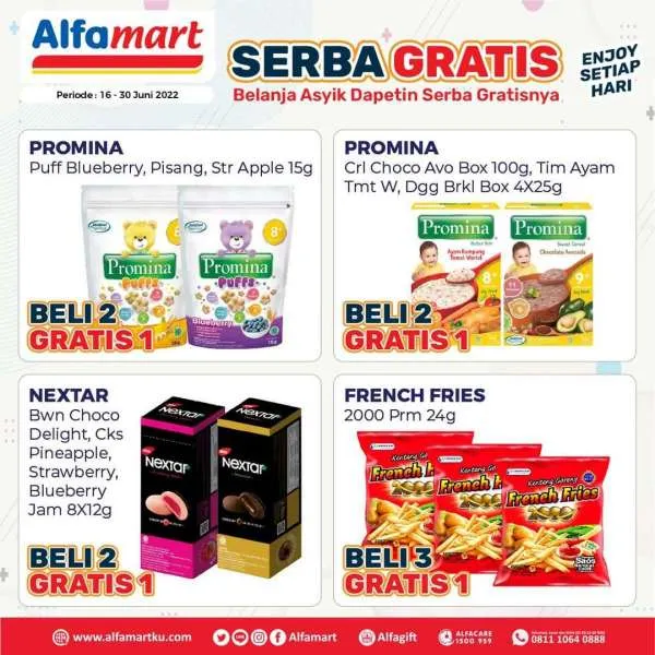 Promo Alfamart Serba Gratis Periode 16-30 Juni 2022