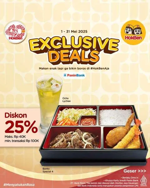 Promo Hokben Exclusive Deals Panin Bank