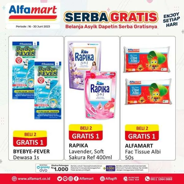 Promo Alfamart Serba Gratis Periode 16-30 Juni 2023