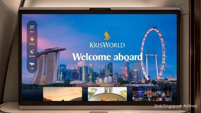 Singapore Airlines Poles Pengalaman Hiburan Lewat KrisWorld Baru & Konektivitas Cepat