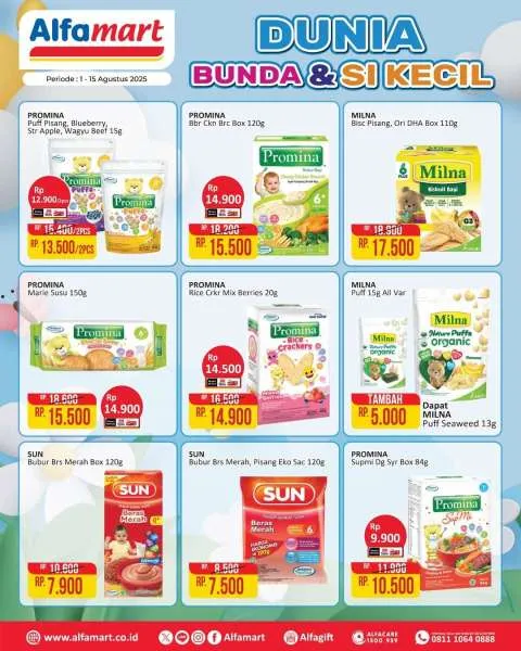 Promo Alfamart Dunia Bunda & Si Kecil Periode 1-15 Agustus 2025