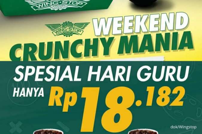 Promo Wingstop 25-27 November 2022, Diskon Spesial Hari Guru dan Weekend Crunchy