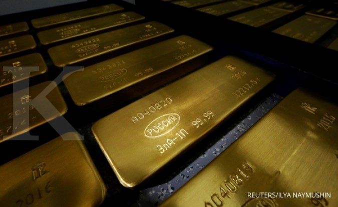 Investor berebut safe haven, emas melejit 5% 