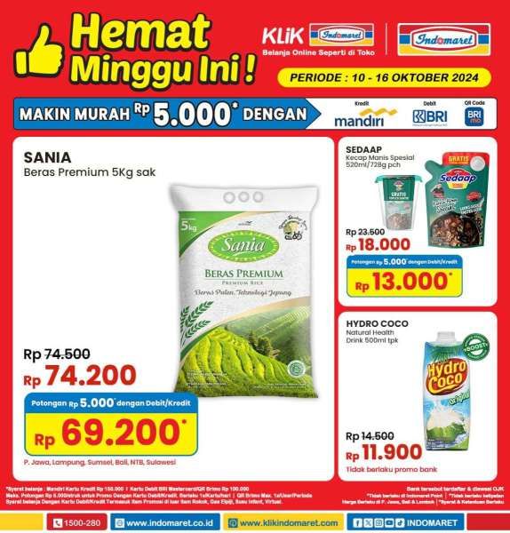 Promo Indomaret 10-16 Oktober 2024 Hemat Minggu Ini