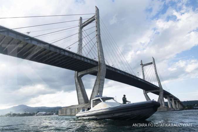 Jembatan Merah Putih di Kota Ambon