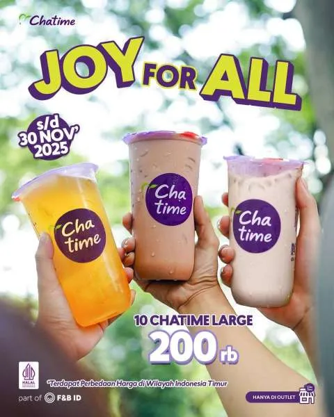 Promo Chatime Joy For All November 2025
