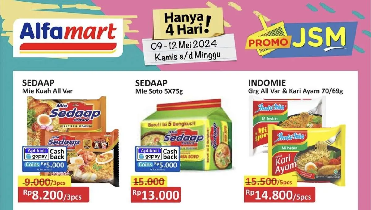 Katalog Promo JSM Alfamart Hari Ini, Belanja Harga Lebih Murah dengan Gopay dan OVO