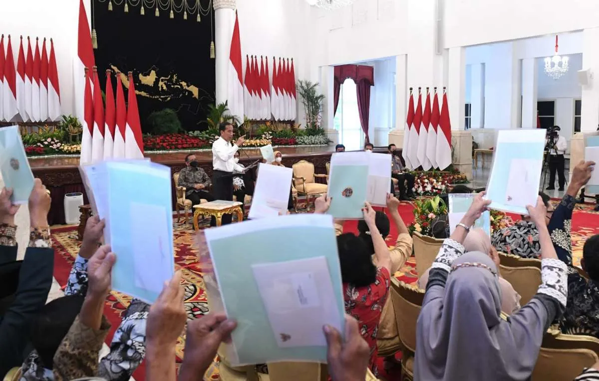 Jokowi Minta Jajarannya Segera Selesaikan 25,8 Juta Sertifikat Hak Atas Tanah 