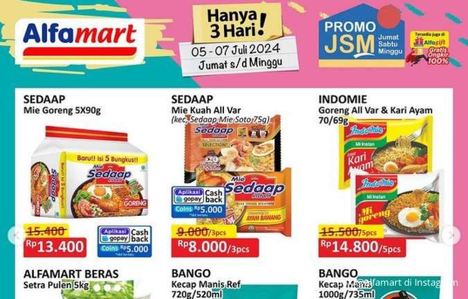 Promo JSM Alfamart Weekend 5-7 Juli 2024, Belanja Hemat Harga Mulai Rp 4.900 Saja