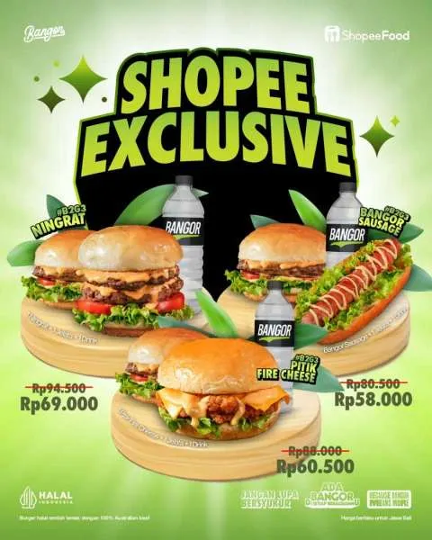 Promo Burger Bangor Shopee Exclusive Juni 2025