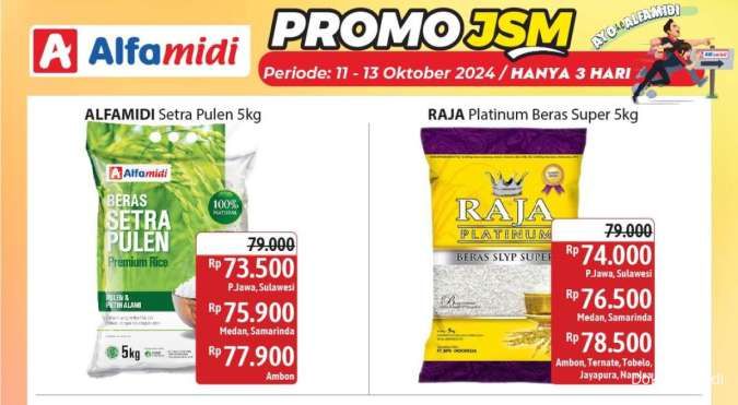 Katalog Promo JSM Alfamidi Hanya 3 Hari Periode 11-13 Oktober 2024