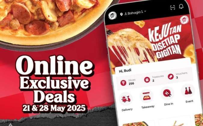 Promo Pizza Hut 21 Mei 2025, Harga Spesial di Aplikasi dan Website Setiap Hari Rabu
