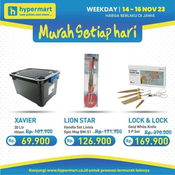 Promo Hypermart Hyper Diskon Weekday Periode 14-16 November 2023