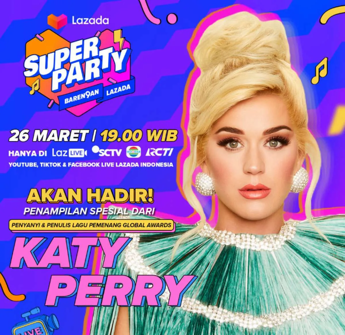 Katy Perry dan NCT Dream akan meriahkan perayaan Ulang Tahun Lazada yang ke-9