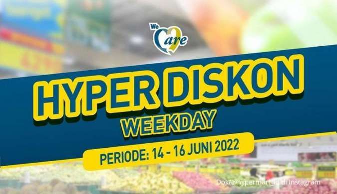Promo Hypermart Berlaku 14-16 Juni 2022, Hyper Diskon Weekday di Tengah Bulan