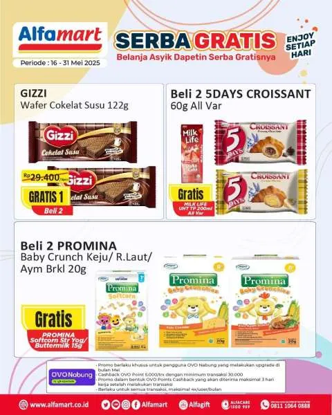 Promo Alfamart Serba Gratis Periode 16-31 Mei 2025