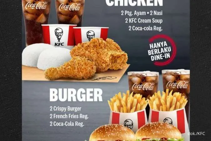 Promo KFC Terbaru Februari 2023, Paket Kombo Duo Super Komplit Khusus Dine in