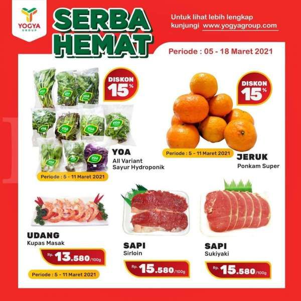 Cek promo Yogya Supermarket weekday 8 Maret 2021, ada program Serba Hemat!
