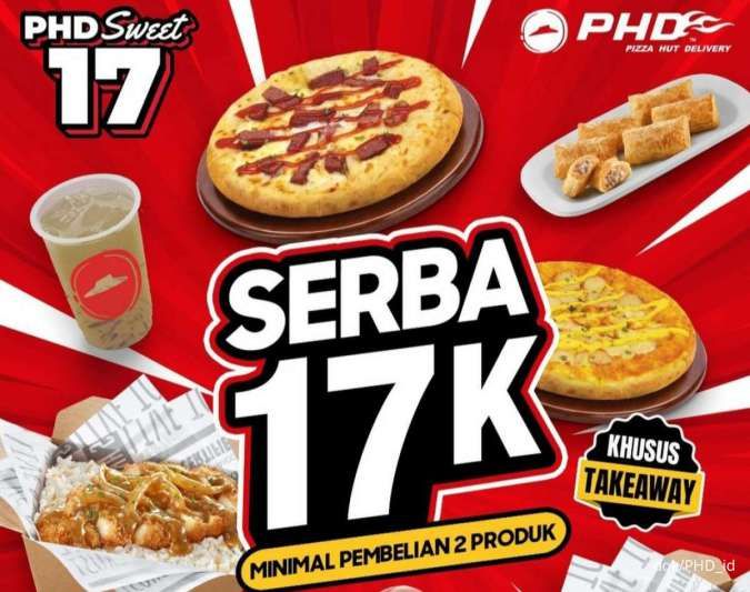 Promo PHD Sweet 17 Serba Rp 17.000 Berbagai Menu Edisi 11-17 Oktober 2024