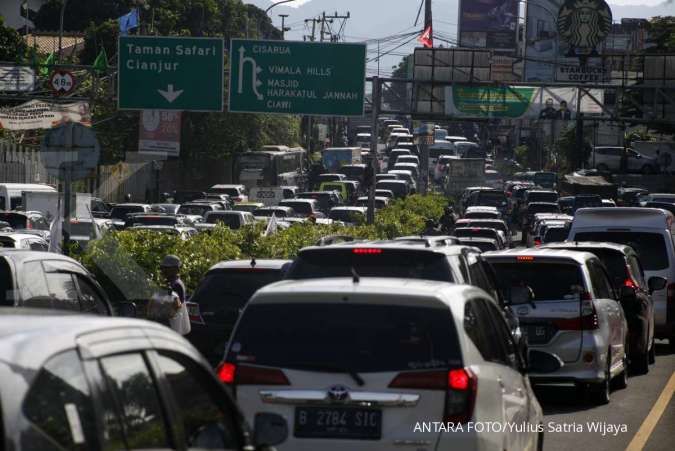 One Way Berlaku di Simpang Gadog Puncak Bogor, Arah ke Jakarta Dibuka