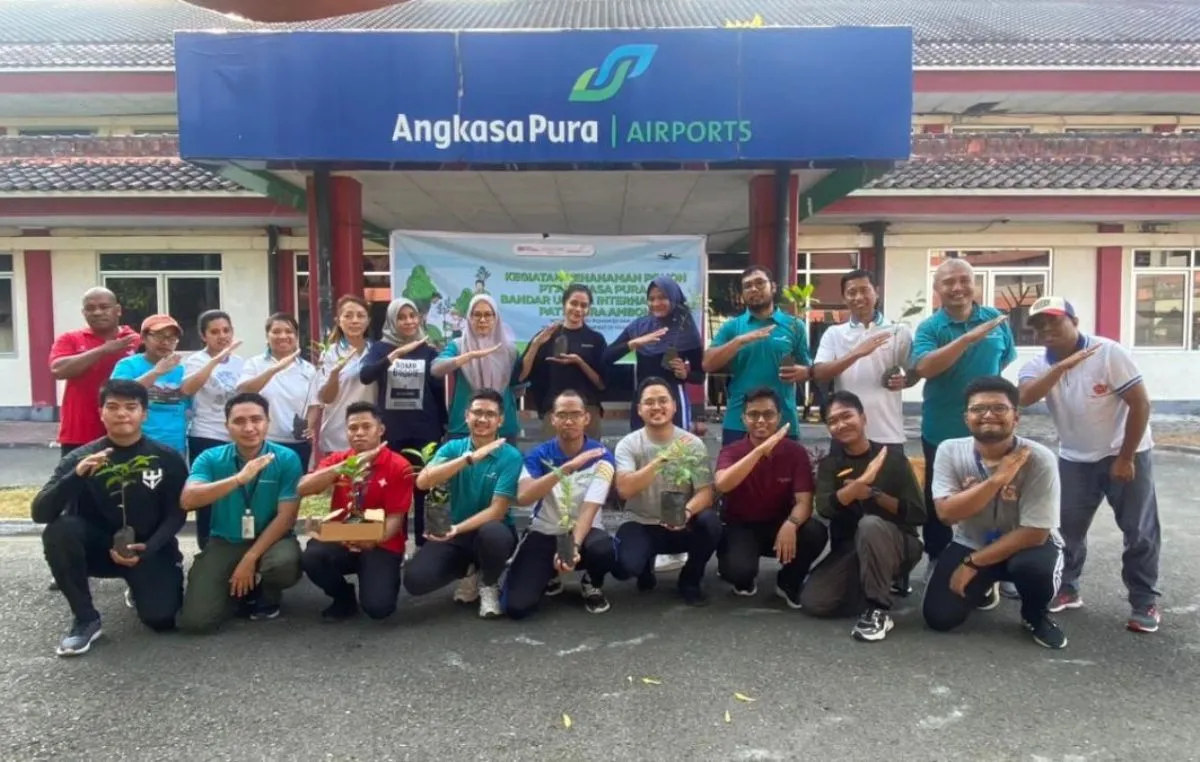 Tanam Pohon Bersama di Ambon: Aksi Lingkungan Angkasa Pura I Pattimura
