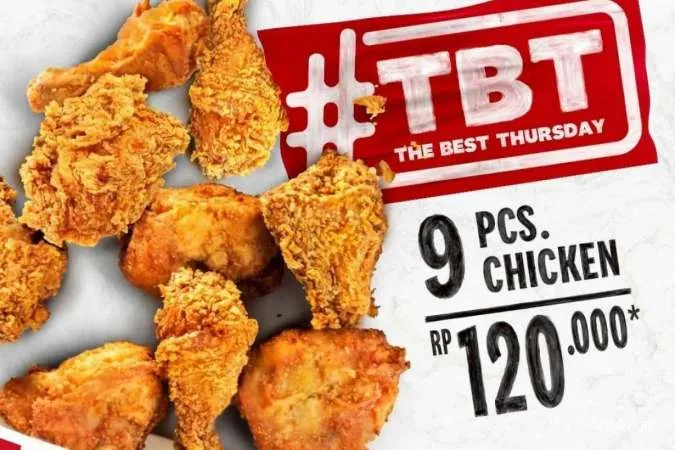 Promo KFC The Best Thursday (TBT) Isi 9 Ayam