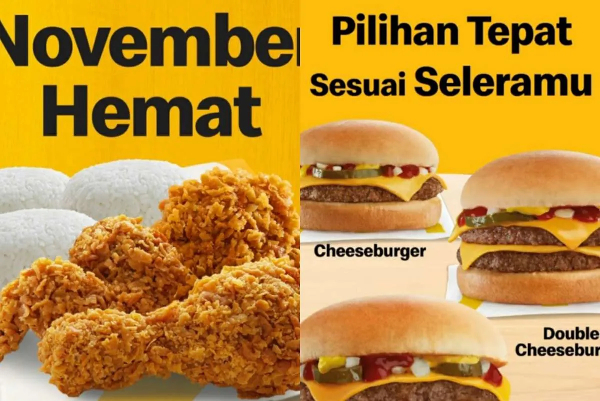 Promo McD November Hemat Ada 3 Ayam dan Nasi Serta Menu Ala Carte Cheeseburger