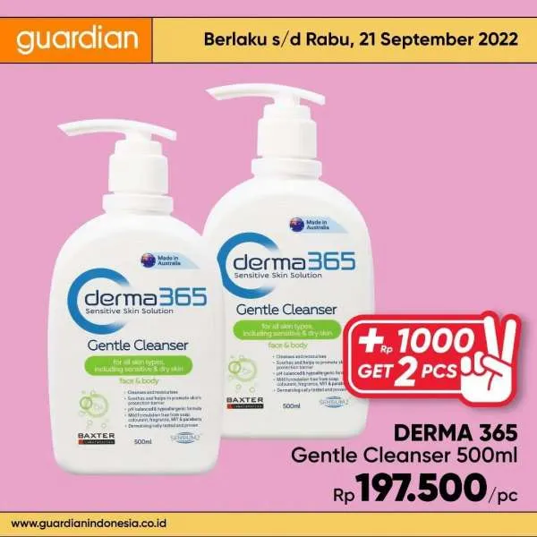 Promo Guardian +1000 Get 2 Pcs Periode 15-21 September 2022