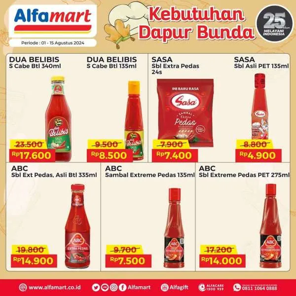 Promo Alfamart Kebutuhan Dapur Periode 1-15 Agustus 2024