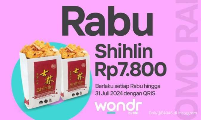 Promo Shihlin Setiap Rabu dengan Wondr by BNI, Ada Promo Fore Sampai Gyu-Kaku Juga