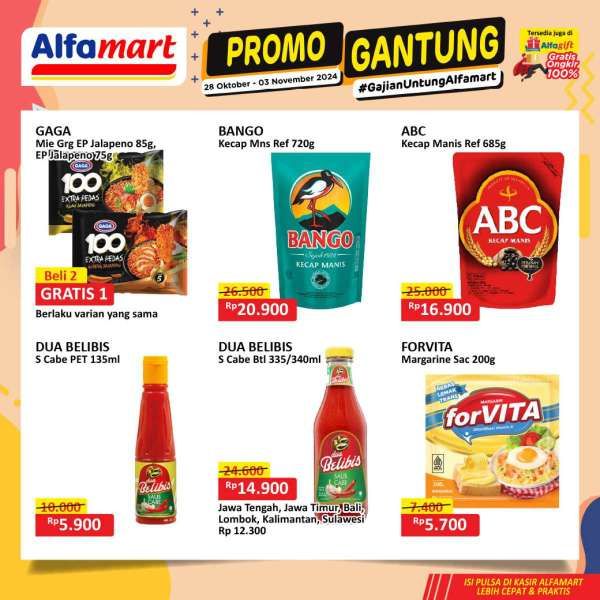 Promo Alfamart Gantung 28 Oktober-3 November 2024