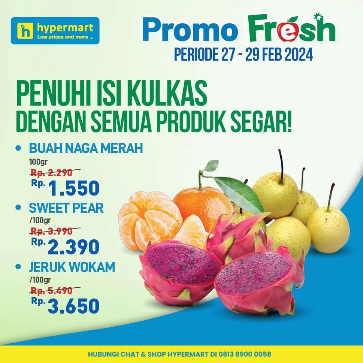 Katalog Promo Hypermart Hyper Diskon Weekday 27-29 Februari 2024, Ada Beli 1 Gratis 1