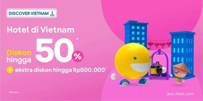 Promo Tiket.com Hotel di Vietnam, Diskon Hotel Hingga 50%