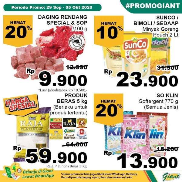 JSM Giant promo catalog for 2-5 October 2020 period, weekend discounts! -  World Today News
