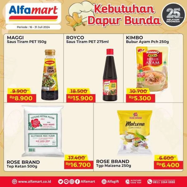 Promo Alfamart Kebutuhan Dapur Periode 16-31 Juli 2024