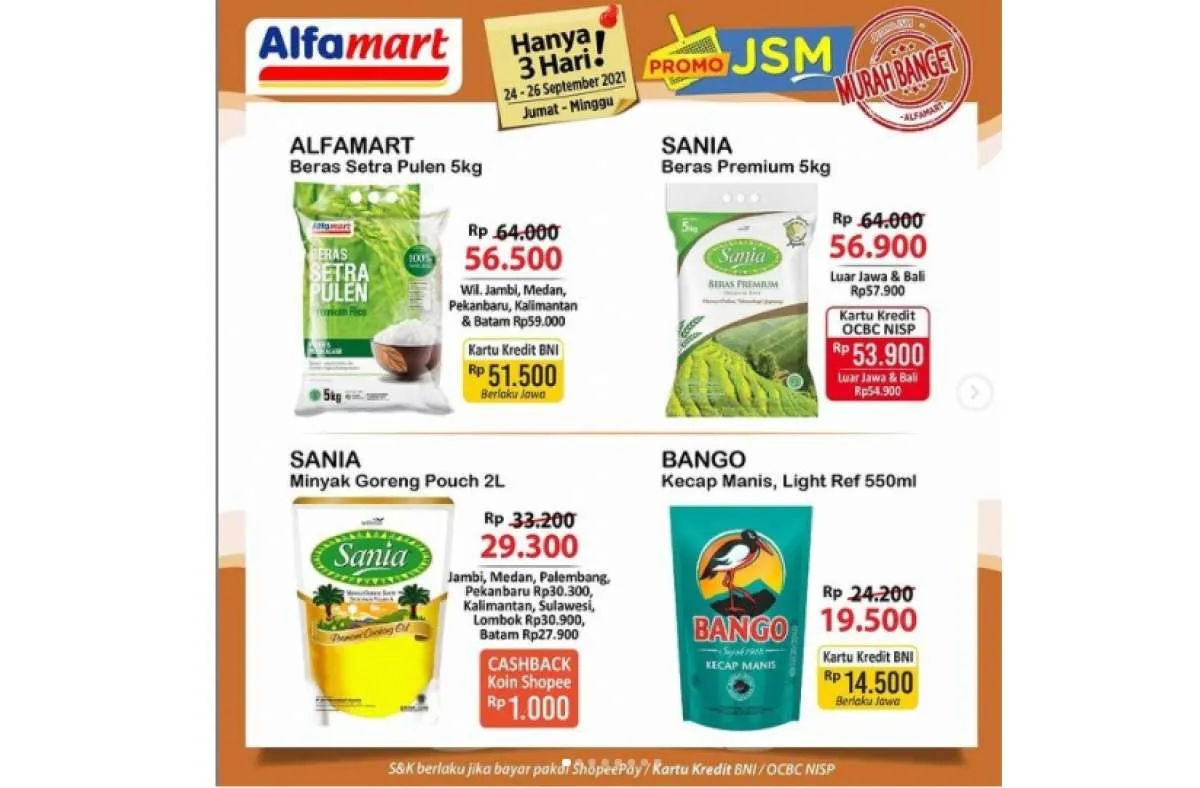  Promo Alfamart JSM  26 September 2021, terakhir pekan ini! 