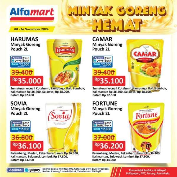 Promo Minyak Goreng Hemat di Alfamart 8-14 November 2024