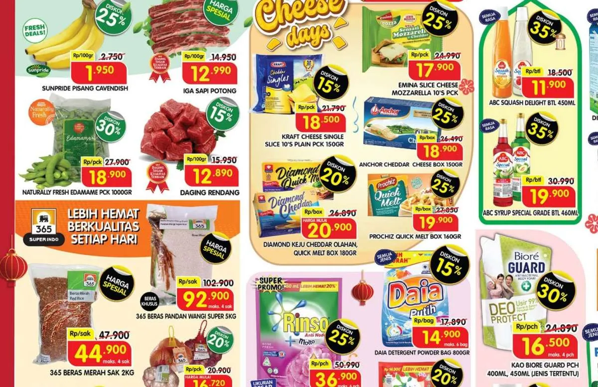 Promo Deterjen & Sabun Mandi Weekend Pertengahan Januari 2025, Rinso Diskon 35%