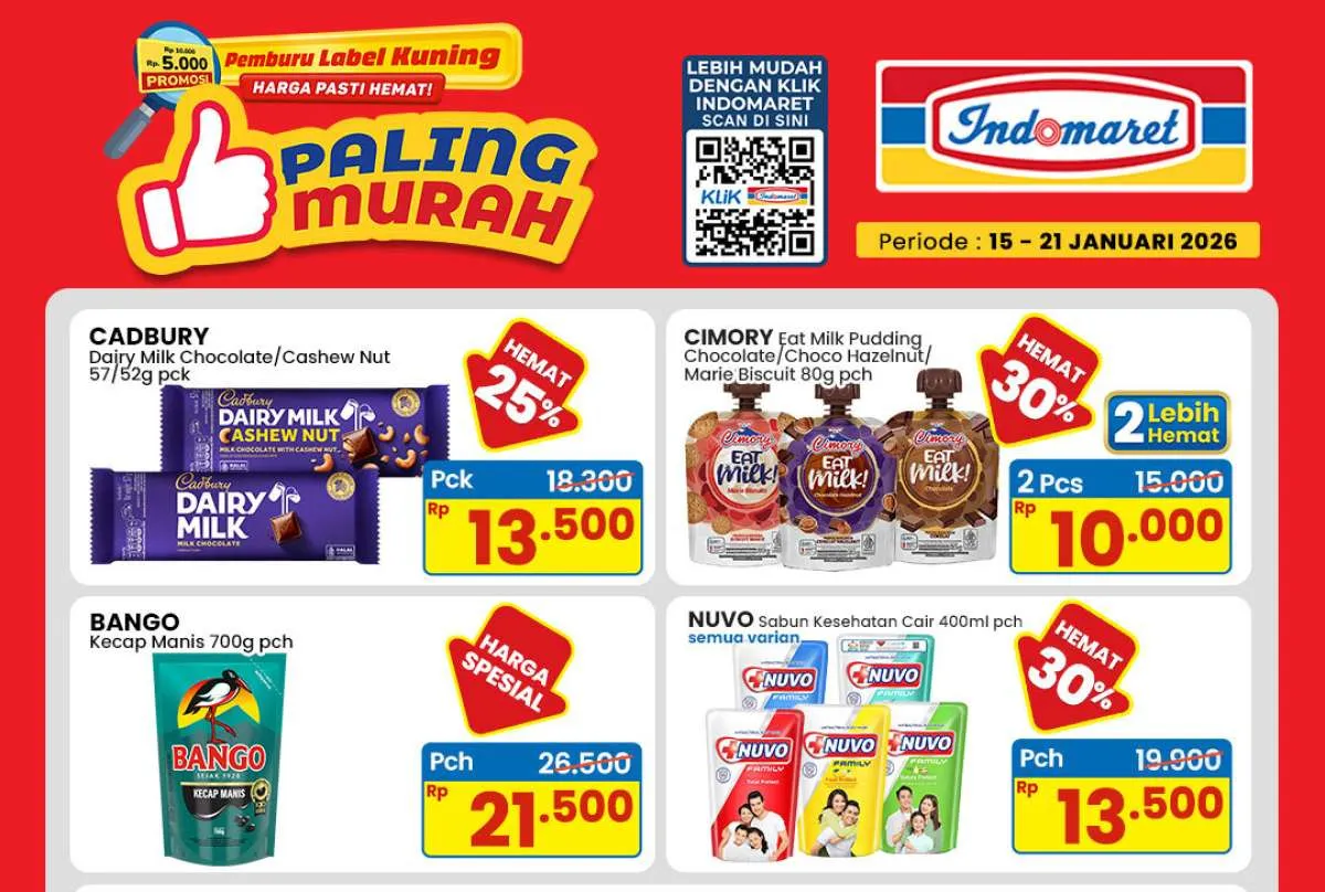 Promo Indomaret 15-21 Januari 2026, Kecap & Sabun Spesial Paling Murah