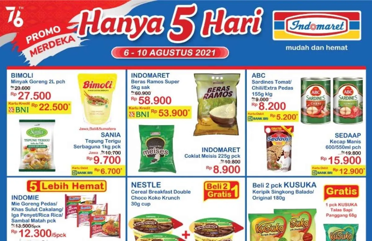 Promo JSM Indomaret terbaru Hanya 5 Hari, 6-10 Agustus 2021!