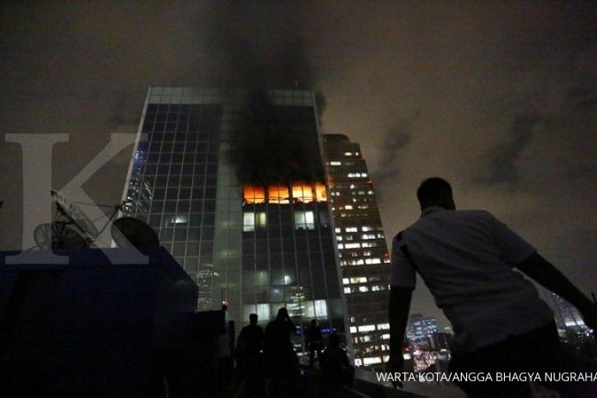 Duh, api kembali mencul di lantai 20 Wisma Kosgoro