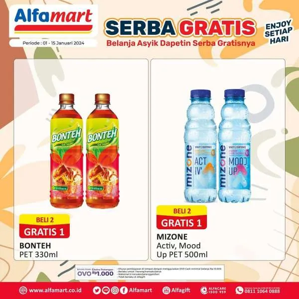 Promo Alfamart Serba Gratis Periode 1-15 Januari 2023
