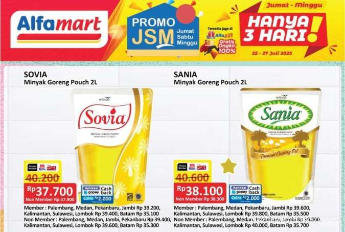 Promo Minyak Goreng Weekend 25-27 Juli 2025 di Superindo-Alfamart & Indomaret